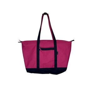 Samsonite Yacht Travel Tote Bag Hot Pink Navy Blue Large Durable Canvas Bag EUC